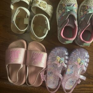 Juicy Couture Kids Pink Slide Sandals